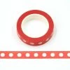 THE LOVELY FACTORY Masking Tape Rouge Pois Blanc 15mm X 10m