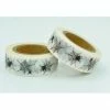 THE LOVELY FACTORY Masking Tape Toile D'araignée Halloween Noir Et Blanc 15mm X 10m