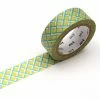 MT Masking Tape Masking Tape - Tressage Jaune / Vert - 15 Mm X 7 M