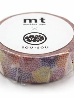 MT Masking Tape Masking Tape X Sou Sou - Dahlia - 15 Mm X 7 M -V-Zug shop masking tape x sou sou dahlia 15 mm x 7 m p 3