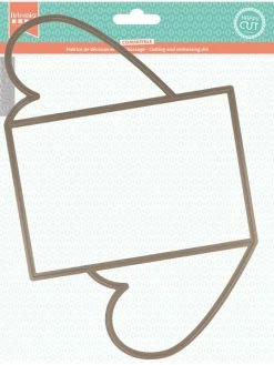 Matrice De Coupe Artemio - Carte Coeur - 25 X 16 Cm - 1 Pce