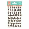 Matrice De Coupe Artemio - Lettres Majuscules Et Minuscules + Chiffres - 1,3 Cm - 63 Pcs