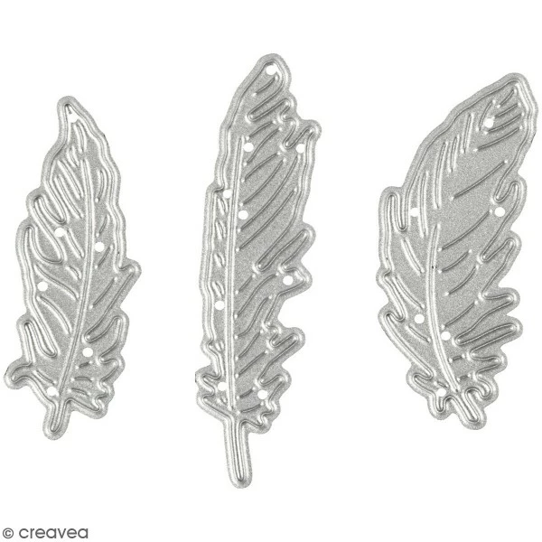 Creativ Company Matrice De Coupe Creotime - Plumes - 4,7 X 1,2 Cm Environ - 3 Pcs 1 Creativ Company Matrice De Coupe Creotime - Plumes - 4,7 X 1,2 Cm Environ - 3 Pcs