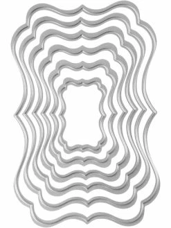 Creativ Company Matrice De Coupe - Étiquettes - 2,5 à 8 Cm