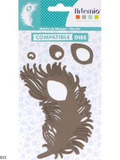 Matrice De Coupe Plume De Paon - Artemio My Lord - 9 X 13 Cm - 1 Pce