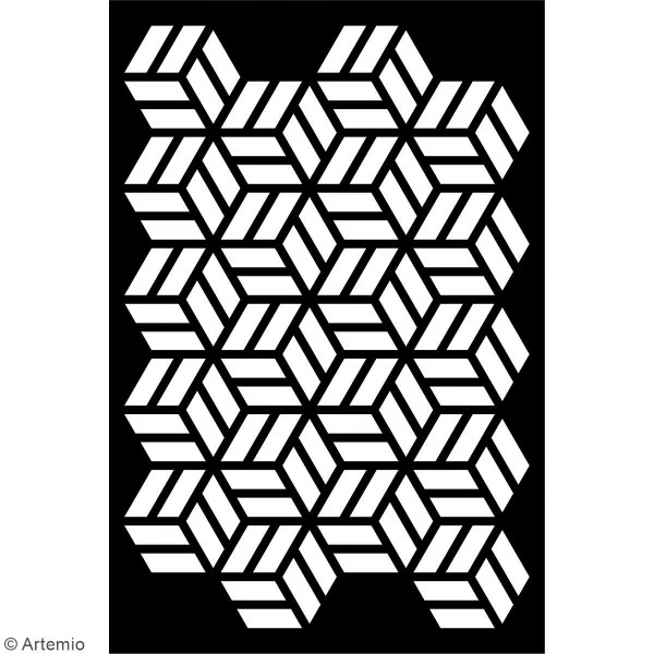 Matrice De Coupe Sashiko Cubes - Artemio Japan - 10 X 15 Cm - 1 Pce 2 Matrice De Coupe Sashiko Cubes - Artemio Japan - 10 X 15 Cm - 1 Pce – Image 2