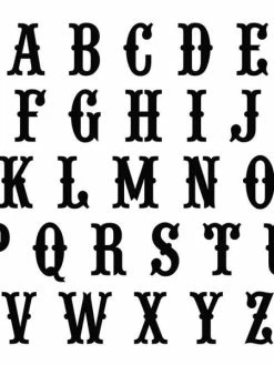 Artemio Matrice De Découpe Alphabet Vintage 2,9 Cm