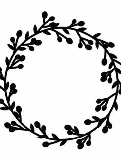 Artemio Matrice De Découpe Merry Christmas - Couronne 9,5 Cm