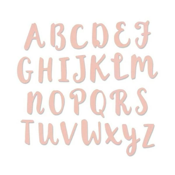 Matrice De Découpe Pour Sizzix - Alphabet Majuscule 1 Matrice De Découpe Pour Sizzix - Alphabet Majuscule