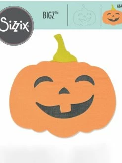 Matrice Sizzix Bigz - Citrouille D'Halloween - 10,1 X 9,9 Cm