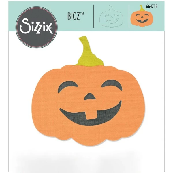 Matrice Sizzix Bigz - Citrouille D'Halloween - 10,1 X 9,9 Cm 1 Matrice Sizzix Bigz - Citrouille D'Halloween - 10,1 X 9,9 Cm