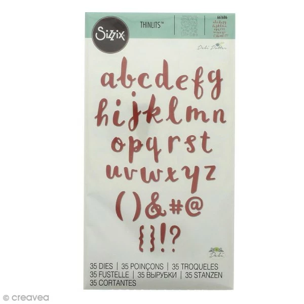 Matrice Sizzix Thinlits - Alphabet - 35 Pcs 1 Matrice Sizzix Thinlits - Alphabet - 35 Pcs