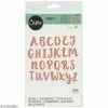 Matrice Sizzix Thinlits - Alphabet Brush Capital - 26 Pcs