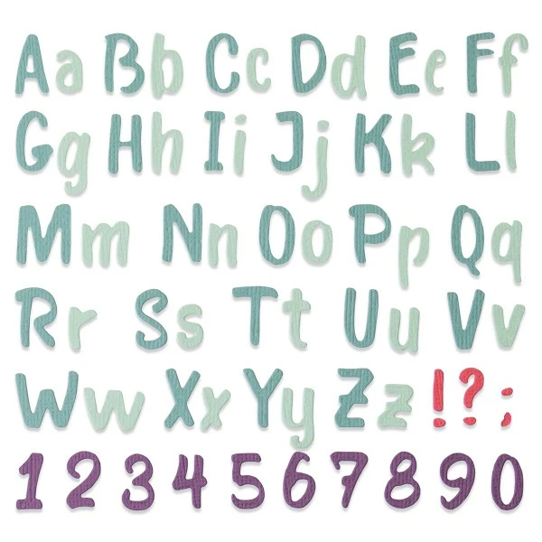 Matrice Sizzix Thinlits - Alphabet 2 Matrice Sizzix Thinlits - Alphabet – Image 2