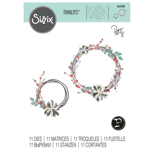 Matrice Sizzix Thinlits - Couronne D'hiver - 11 Pcs 1 Matrice Sizzix Thinlits - Couronne D'hiver - 11 Pcs