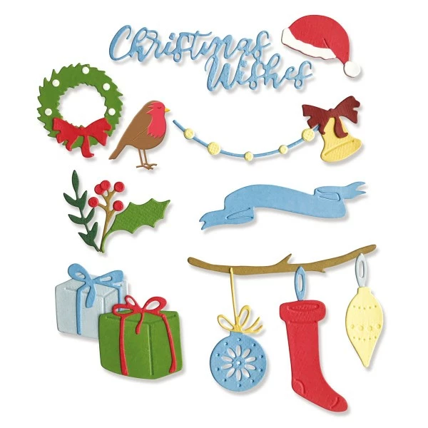 Matrice Sizzix Thinlits - Décorations De Noël - 20 Pcs 4 Matrice Sizzix Thinlits - Décorations De Noël - 20 Pcs – Image 4