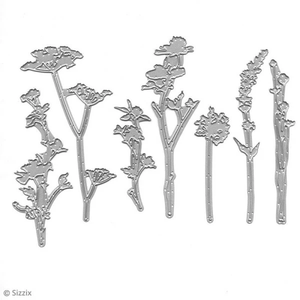 Matrice Sizzix Thinlits - Fleurs Sauvages - 7 Pcs 3 Matrice Sizzix Thinlits - Fleurs Sauvages - 7 Pcs – Image 3