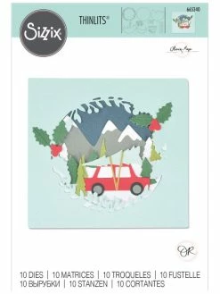 Matrice Sizzix Thinlits - Paysage D'Hiver - 10 Pcs