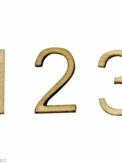 Artemio Mini Chiffre En Bois - Sachet De 66 Pièces