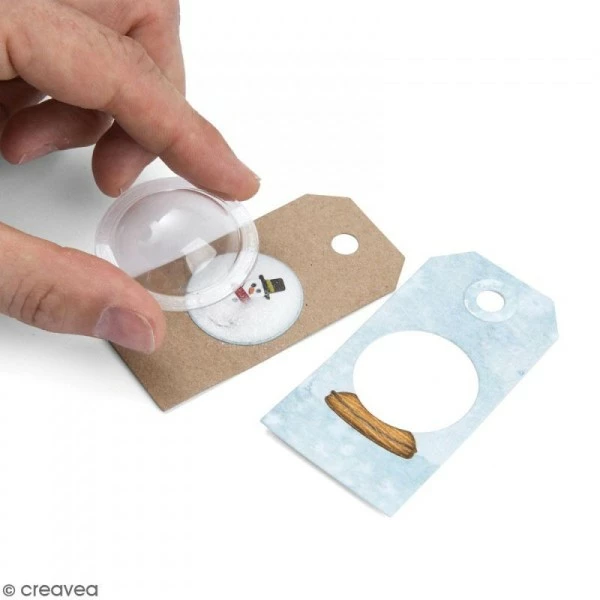 Mini Dômes En Plastique Transparent Sizzix - 12 Pcs 4 Mini Dômes En Plastique Transparent Sizzix - 12 Pcs – Image 4