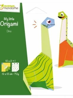 Avenue Mandarine Mini Kit My Little Origami - Dinosaures - 20 Feuilles