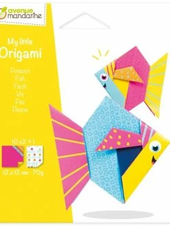 Avenue Mandarine Mini Kit Origami - Poisson - 20 Feuilles