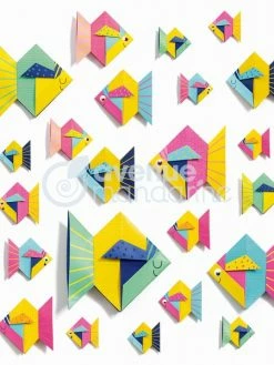 Avenue Mandarine Mini Kit Origami - Poisson - 20 Feuilles -V-Zug shop mini kit origami poisson 20 feuilles p 3
