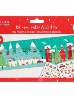 Draeger By Toga Mini Kit Poster & Stickers -Village De Noël