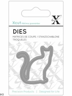 Docrafts Xcut Mini Matrice De Coupe Xcut - Chat - 3,5 X 3,5 Cm