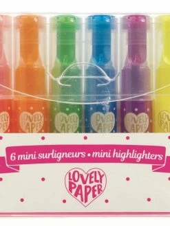 Djeco Mini Surligneurs Lovely Paper - 6 Pcs