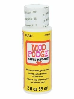 Mod Podge, Pour Collage Serviette, Isolant, Colle Et Finition Aqueuse Mat, Flacon De 59 Ml
