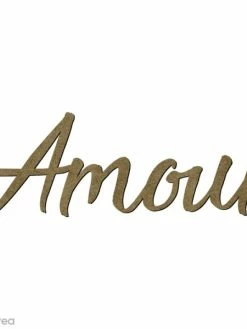 Creavea Mot Amour En Bois - 6,8 X 2 Cm