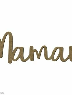 Creavea Mot Maman En Bois - 6,5 X 2,2 Cm