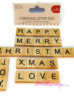 Mots Bois Noel - Simply Creative - 6 Pièces