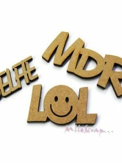 Mots MDR,LOL, Selfie Bois Boanita - 3 Pièces