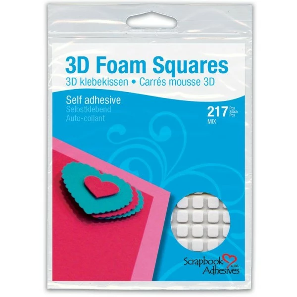 Scrapbook Adhesives Mousse Adhésive 3D - 217 Pcs 1 Scrapbook Adhesives Mousse Adhésive 3D - 217 Pcs