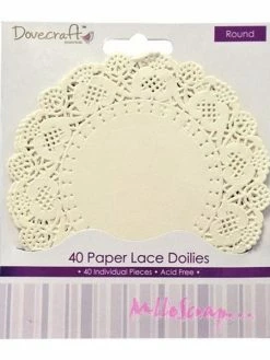 Napperons Papier Dovecraft - 40 Pièces
