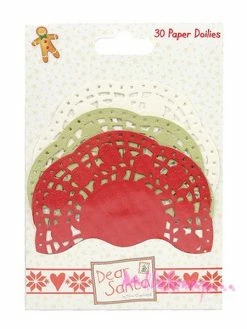 Napperons Papier Noel Helz Cuppleditch - 30 Pièces