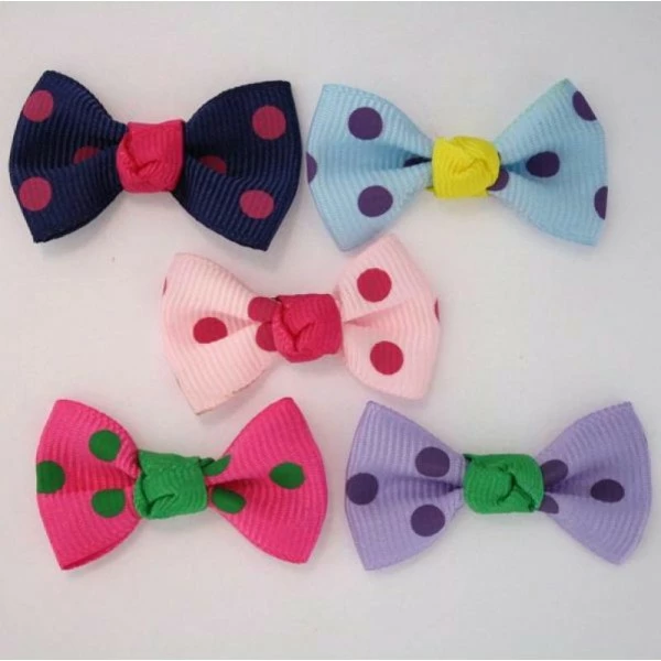 Tricot Créations Noeuds En Ruban Grosgrain à Pois Lot De 25 : Couleurs Mixte - 001805 1 Tricot Créations Noeuds En Ruban Grosgrain à Pois Lot De 25 : Couleurs Mixte - 001805