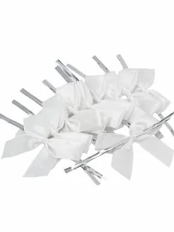 La Mercerie De Vally Noeuds En Satin 5cm, 10 Pièces Blanc