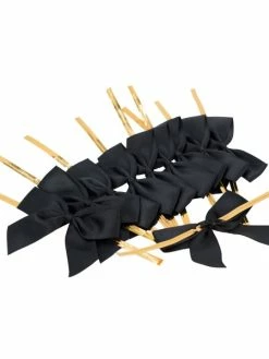 La Mercerie De Vally Noeuds En Satin 5cm, 10 Pièces Noir