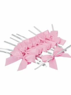 La Mercerie De Vally Noeuds En Satin 5cm, 10 Pièces Rose