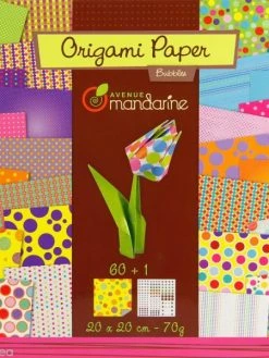 Avenue Mandarine Origami 20 X 20 Cm - Bubbles X 60 Papiers