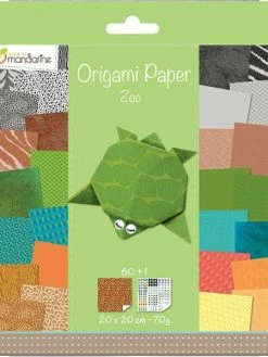 Avenue Mandarine Origami 20 X 20 Cm - Zoo X 60 Papiers