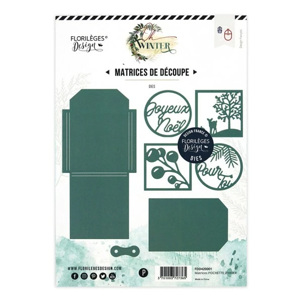Florilèges Design Outils De Découpe POCHETTE D'HIVER 1 Florilèges Design Outils De Découpe POCHETTE D'HIVER