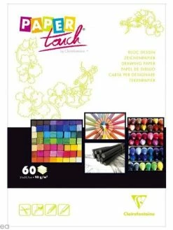 Paper Touch By Clairefontaine Papier Blanc à Dessin - 60 Feuilles A4 - 90 Gr