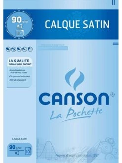 Papier Calque Satin - A3 - 90/95 G/m² - Canson