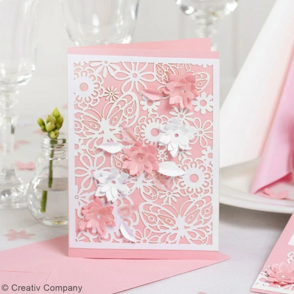 Creativ Company Papier Cartonné 200 G Avec Motif Dentelle - 10,5 X 15 Cm - Lots De 10 Feuilles 5 Creativ Company Papier Cartonné 200 G Avec Motif Dentelle - 10,5 X 15 Cm - Lots De 10 Feuilles – Image 5