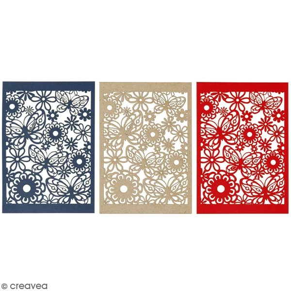 Creativ Company Papier Cartonné 200 G Avec Motif Dentelle - 10,5 X 15 Cm - Lots De 10 Feuilles 1 Creativ Company Papier Cartonné 200 G Avec Motif Dentelle - 10,5 X 15 Cm - Lots De 10 Feuilles
