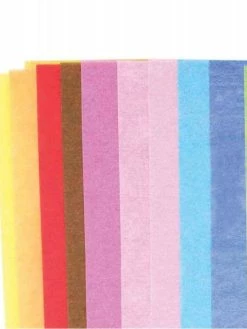 Ctop Papier De Soie - 10 Feuilles - 66 X 50 Cm - Assortiment De Couleur